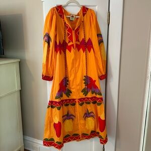 Farm Rio Patchwork Kaftan Dress